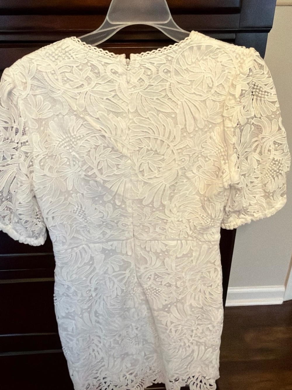 Fate Ivory Floral Lace Mini Dress - Picture 3 of 3